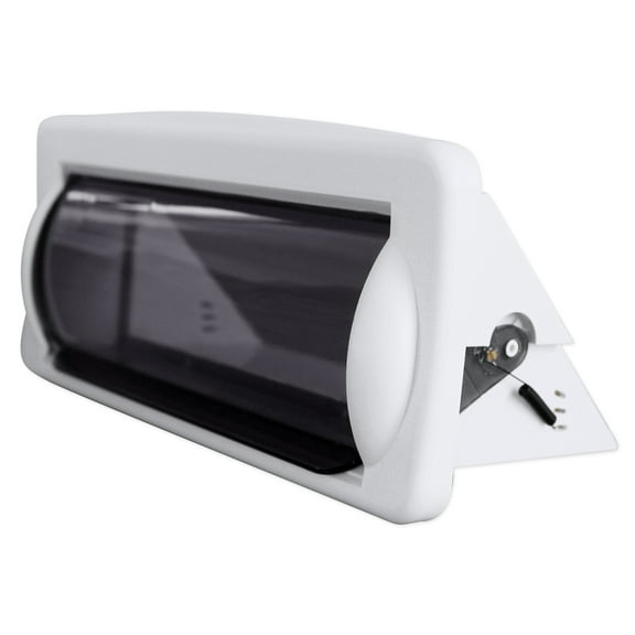 Rockville RWSG4W Universal Marine/Boat Receiver Waterproof Housing Case White