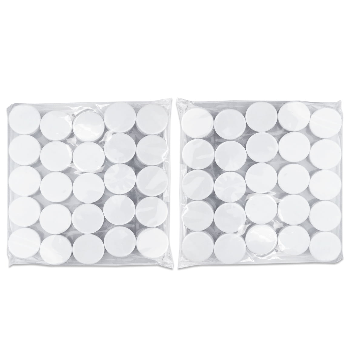 Beauticom 200 Pieces High Quality 3 Gram 3 ml (0.1 oz) Plastic Round Cosmetic Beauty Makeup Sample Jars (White Lid)