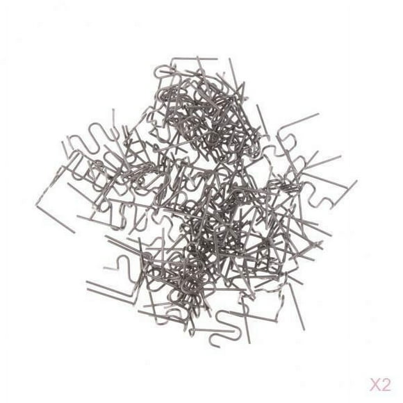 S SERENABLE 200PCS Standard Staples PreCut 0.8mm Plastic Stapler Repair Kit