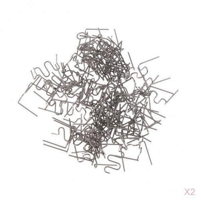 S SERENABLE 200PCS Standard Staples PreCut 0.8mm Plastic Stapler Repair Kit