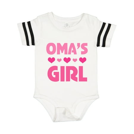

Inktastic Oma s Girl Heart Gift Baby Girl Bodysuit