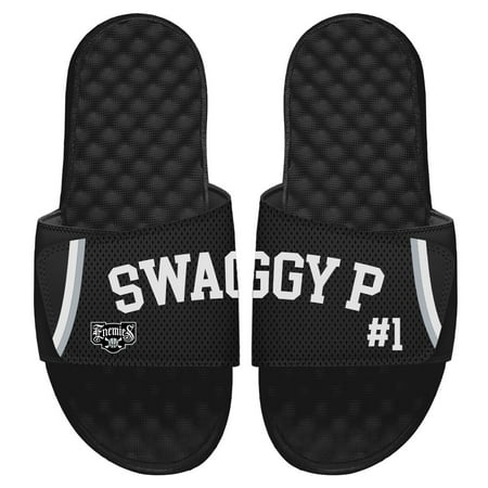 

Men s ISlide Swaggy P Enemies Black Statement Jersey Split Side Sandals