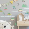 thumbnail image 3 of Retro Christmas Cars Peel and Stick Wall Decals, 3 of 6