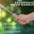 thumbnail image 6 of Crack Weeder, Ongmies Stainless Steel Crevice Weeding Tool, L-Shaped Weeding Tool with Wood Handle for Garden, Yard, Patio & Terrace, 6 of 9