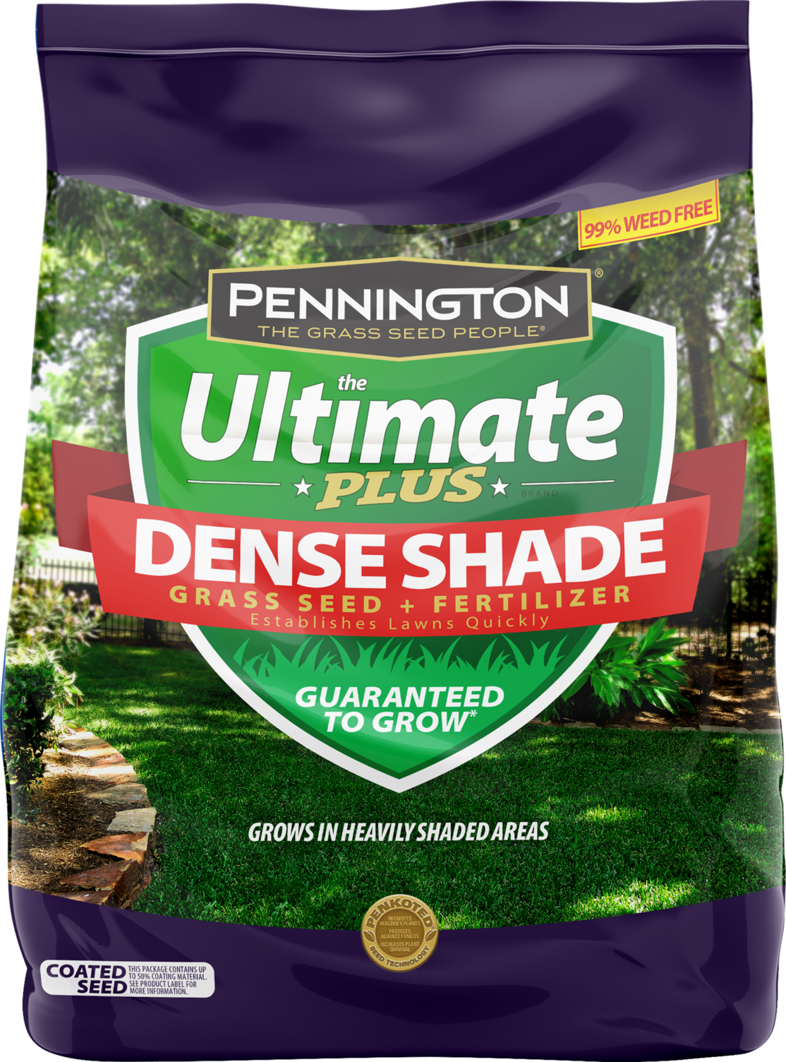 Pennington Ultimate Plus Grass Seed and Fertilizer, for Dense Shade