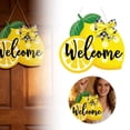 thumbnail image 2 of Welcome Wooden Door Hanger Seasonal Decorative Sign for Front Entry Home Wall Summer Autumn, 2 of 7