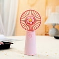 thumbnail image 5 of Hwkond Handheld Fan Mini Portable Fan Silent Powerful Handheld Fan Cute Design 3 Speed Small Desk Fan With Base Lightweight USB Rechargeable Fan on Clearance, 5 of 8