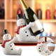thumbnail image 1 of Adornos navideños, regalos navideños, decoraciones, tableros de mesa, muebles para el hogar, decoraciones navideñas, vitrinas para vinos con forma de muñeco de nieve, botelleros para vino tinto, regal, 1 of 7