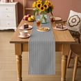 thumbnail image 2 of Black White Vertical Striped Table Runner 72 Inches, Farmhouse Thin Line Stripes Bed Runner Dresser Scarves Tabletop for Indoor Outdoor Parties/Ceremony/Banquet, 13" x 72", 2 of 9