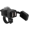 thumbnail image 1 of Cargador De Manillar De Motocicleta Resistente Al Agua De 12V Con Puerto Usb Dual, Adaptador De Fuente De Alimentación De 5V Y 3.1A Para Teléfono Móvil Kearding VI006787-00, 1 of 6