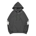 thumbnail image 4 of XIAONU Womens Hoodies Halloween Ghost Letter Print Drawstring Hooded Sweatshirt Long Sleeve Pocket Pullover Hoodie, 4 of 4