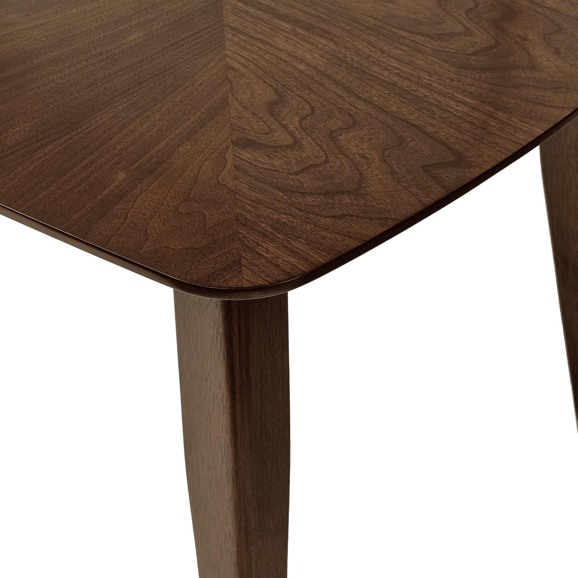 Darien Rectangular Dining Table in Walnut Finish with Rubber Wood Construction