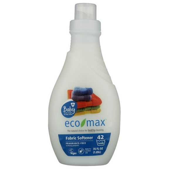 Eco Max Fragrance-Free Fabric Softener 35 Fl Oz (Pack of 6)