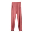 thumbnail image 2 of Womens Pants Women Stretchy Plus Size Solid Color Trouser Casual Loose Baggy With Pockets For Yoga Dance Sport Homewear Travel pants, 2 of 6