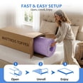 thumbnail image 5 of Beddle 3 Inch Full Egg Crate Memory Foam Mattress Topper, Lavender Scent Cooling Gel Infused, CertiPUR-US Certified, Medium Purple, 5 of 7