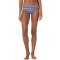 thumbnail image 4 of Ralph Lauren BLUE/WHITE Striped Side-Ring Hipster Bikini Swim Bottom, US 14, 4 of 4