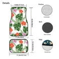 thumbnail image 6 of Uourmeti Cartoon Tropical Flowers & Plants Print Car Mats Set of 4, Floor Mats Universal All Weather Fit Vehicles Accessories, 6 of 6