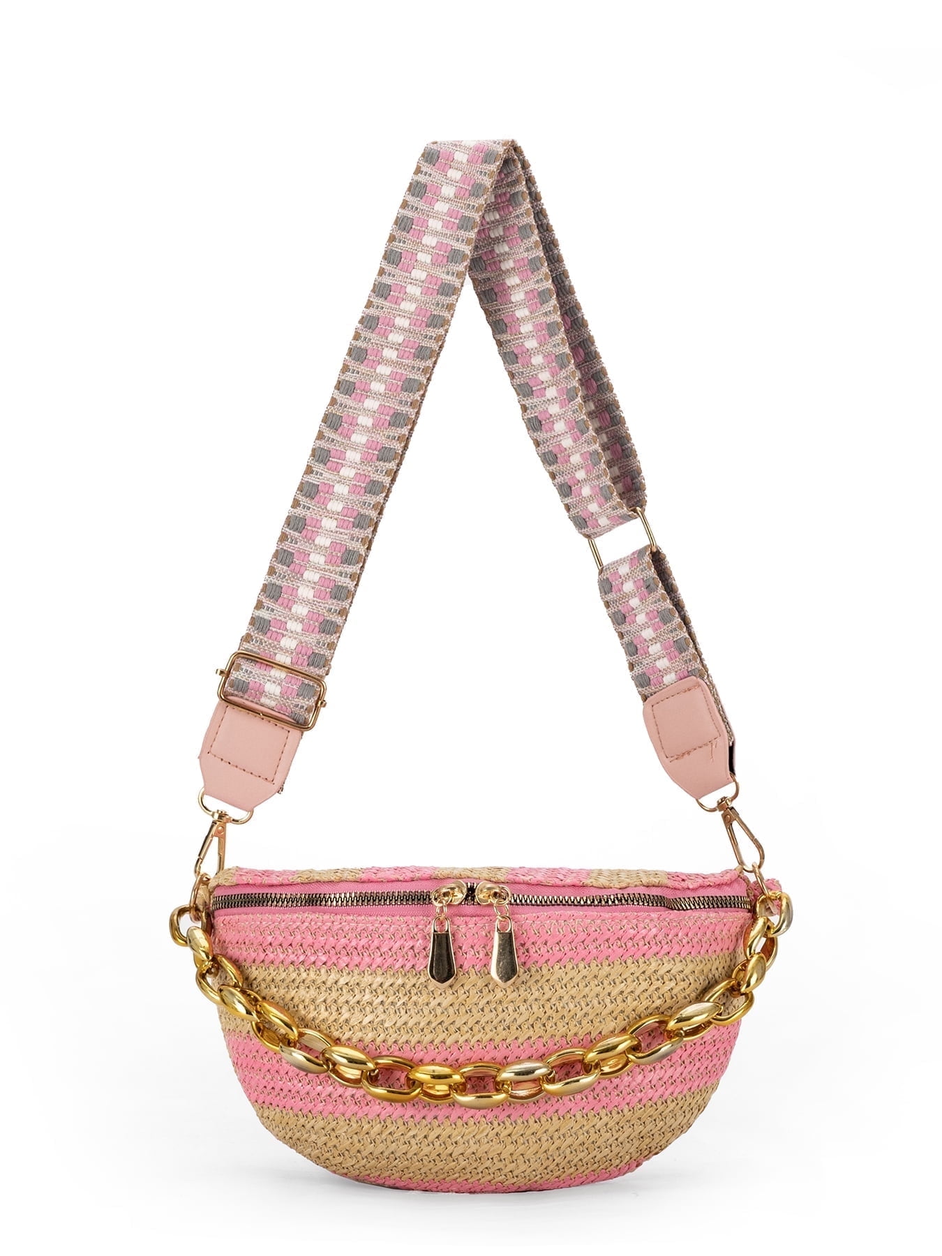 Madden NYC Women's Clear Convertible Fanny Pack with Rhinestone