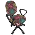 thumbnail image 1 of Colorful Office Chair Slipcover, Pattern with Different Colored Bows and Circles Happy Celebration Birthday Theme, Protective Stretch Decorative Fabric Cover, Standard Size, Multicolor, by Ambesonne, 1 of 5