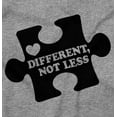thumbnail image 2 of Different Not Less Autism Puzzle Unisex Fleece Graphic Zip Up Hoodie Brisco Brands 2X, 2 of 5