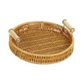 thumbnail image 3 of Bread Baskets Serving Trays Coffee Table Decor Food Organizer Tray Snack Serving Round S, 3 of 8