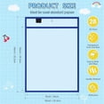 thumbnail image 4 of 28Piece Work Note Holder Reusable Note Holder Pocket Plastic File Bag Dry Erase Sleeve for Teacher Office Organization A, 4 of 5