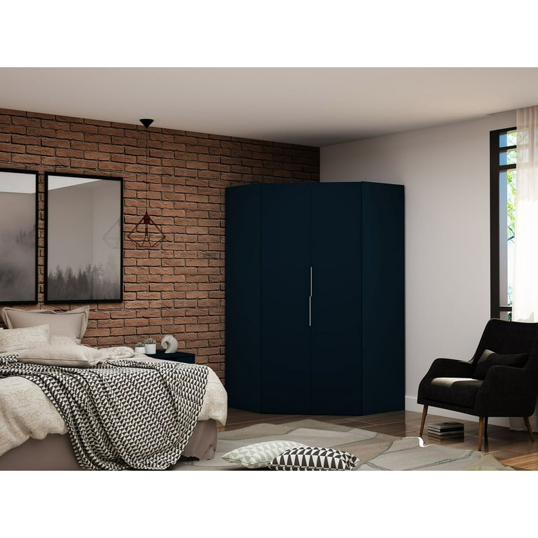 Manhattan Comfort Mulberry Corner Wardrobe