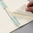 thumbnail image 4 of 5pcs A4 Binder Rings, 30-Hole Detachable Plastic Loose Leaf Clips for Office Organization, 4 of 5