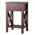 thumbnail image 3 of UBesGoo Set of 2 Night Stands for Bedroom Rustic Nightstand Bedside End Tables with Drawer Storage,Brown, 3 of 14