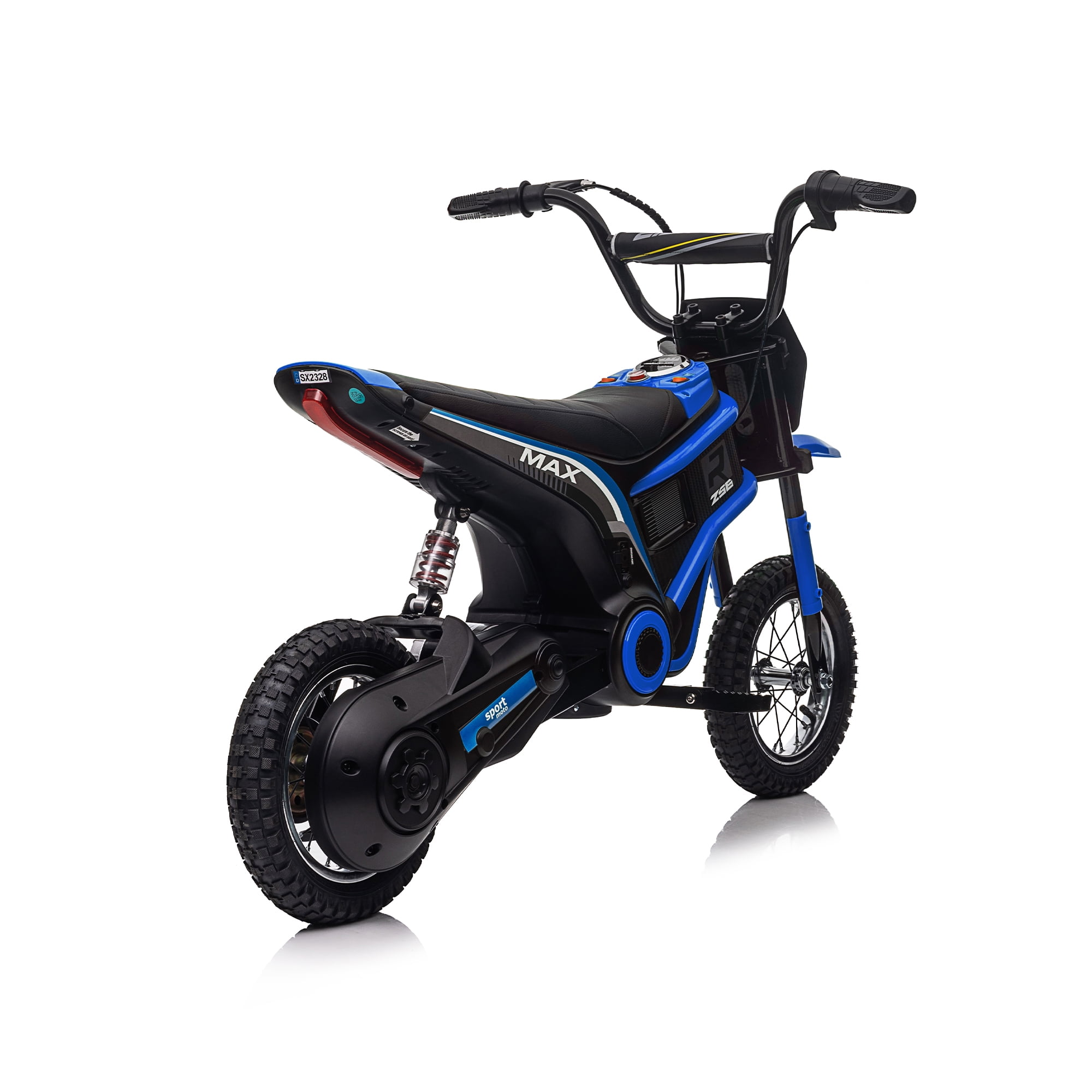 HNH 24V 350W Electric Dirt Bike Ride on Toy Motorcycle for Kids Age for  6-12, 14Mph, 2 Speeds, Hand-Operated Dual Brakes, Twist Grip Throttle