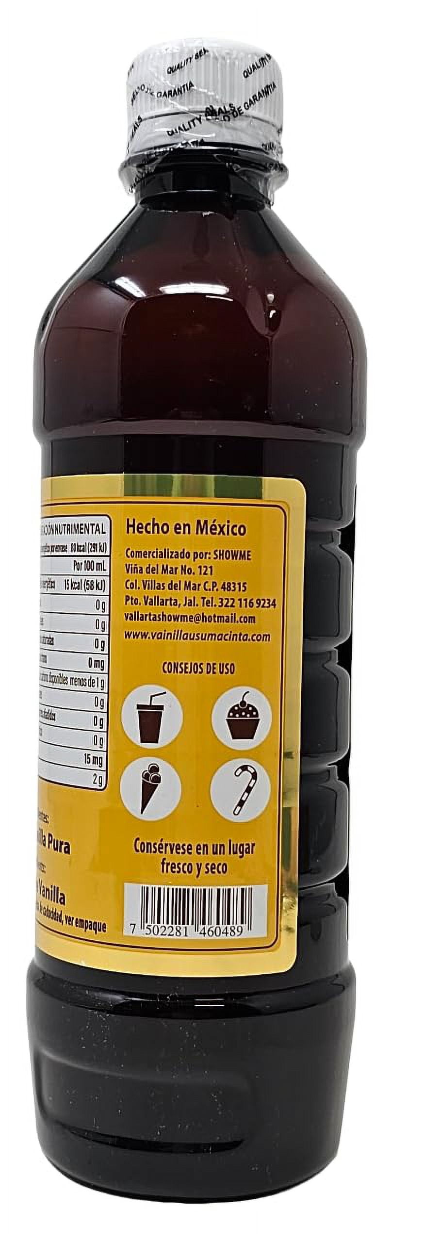 Usumacinta Pure Mexican Vanilla, 16.8 Ounces, Clear