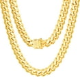thumbnail image 2 of Nuragold 10K Real Yellow Gold Solid Miami Cuban Link Chain Necklace 16"-30" (2.7mm-10mm) Italian Jewelry for Men & Women, 2 of 23