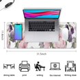 thumbnail image 5 of Long Mouse Pads for Desk,Pioneer Flower Floral Print Pattern Desk Mats on Top Of Desks, Desk Mouse Pad Extra Large with 3mm Non-Slip Base and Stitched Edge for Gaming,Office,Work,Home 31.5"x11.8", 5 of 6