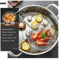 thumbnail image 4 of Food Strain Colander Hot Pot Strainer Spoon Stainless Steel Slotted Spoon Pasta Spoon, 4 of 5