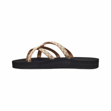 Teva Women's Olowahu Sandal, Retro Geometric Neutral, 10