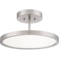 thumbnail image 4 of BLW1715W-Quoizel Lighting-Beltway - 30W 1 LED Semi-Flush Mount - 8 Inches high-White Lustre Finish, 4 of 7