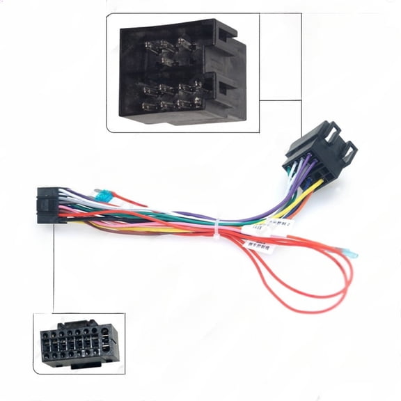 2025-21 android power cable with av modification line for lada vesta.granta.large screen navigation system