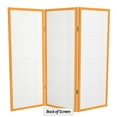 thumbnail image 6 of Red Lantern 4 ft. Short Double Cross Shoji Screen - Honey - 3 Panels, 6 of 6