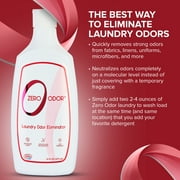 Zero Odor Scent Booster Laundry Odor Eliminator Additive Deodorizer Smell Remover, 16 oz