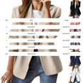 thumbnail image 3 of Women's Classic Fit Blazer, Two Button Closure Suit Jacket, Notch Lapel Work Blazer, Long Sleeve Open Front Jacket, Business Casual Blazer, Pocket Detail Blazer, Office Wear Jacket Beige, 3 of 6