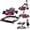Pink, variant on INFANS 4 in 1 Baby Walker, Foldable Toddler Activity Center with Adjustable Height, Padded Seat, Music, Light, Removable Toy Tray, Push Walker for Girls Boys Aged 6-18 Months