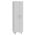 thumbnail image 2 of FM FURNITURE  Norway Broom Closet Pantry White Engineered Wood, 2 of 6