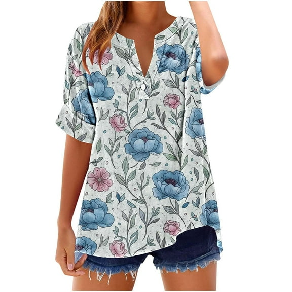 Womens Fall Tops Casual Short Sleeve Halter Tops Casual Tshirts Shirts Oversized Pack Plus Size Blouses 4X-5X Dressy Red