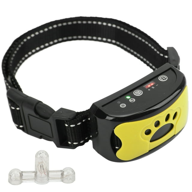 Dog Barking Collar Waterproof Dog Collar Dog Barking Collar USB Rechargeable Waterproof Adjustable Vibration Intelligent Recognition Training Collar