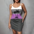 thumbnail image 1 of Horkkom Robes de Plage pour Femmes Été Décontracté Aguichant Robes d'Été Bretelles Spaghetti Col en V Taille Élastique Mini Robe L, 1 of 5