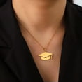 thumbnail image 7 of University Graduation Bachelor Cap Necklaces Women Men Stainless Steel Jewelry, 7 of 7