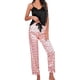 thumbnail image 1 of Pijama Ligera Mima2 2 Piezas Color Negro con Rosa Talla EG, 1 of 4