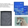 thumbnail image 7 of Dreamtimes Grey Horse with Floral Puzzle 500 Pieces - Wooden Jigsaw Puzzles for Family Games - Suitable for Teenagers and Adults, 7 of 7