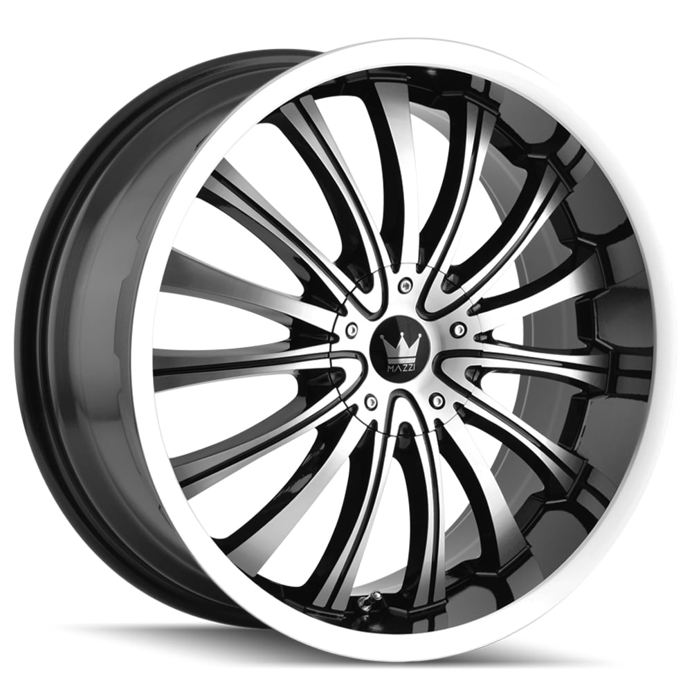 Mazzi 351 Hype 18x7.5 5x105/5x115 +40mm Black/Machined Wheel Rim 18" Inch