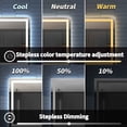 thumbnail image 4 of 88" W x 38" H LED Bathroom Large Light Led Mirror,Anti Fog,Dimmable,Dual Lighting Mode,Tempered Glass|Apex, 4 of 13